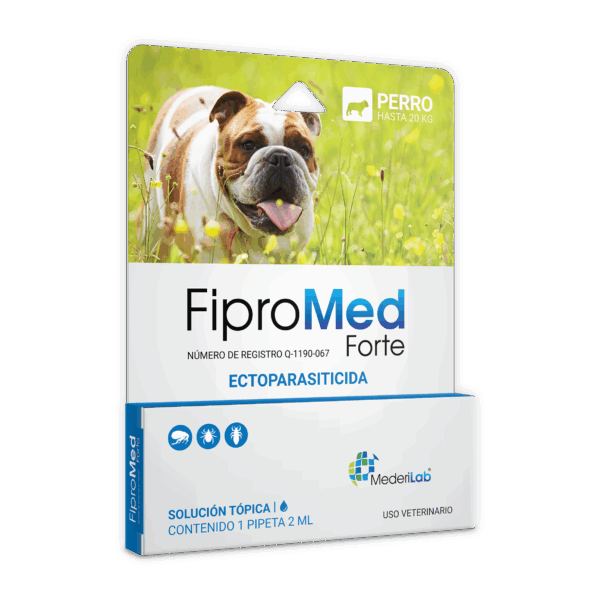 Fipromed Forte Perros 10 kg a 20 kg (1 Pipeta 2.0 mL)